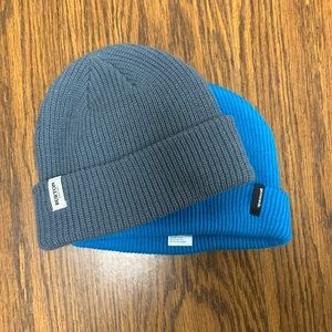 2 Blue Beanies